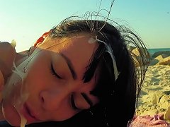 Risky Public Blowjob On The Beach Travel Diaries Pt1